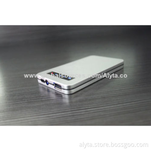 6,000mAh Source Portable Touch Screen Power Bank with Aluminum Alloy Shell
